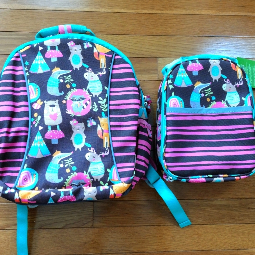 Nwt granet hill Jr. Kids backpack and matching lunch bag